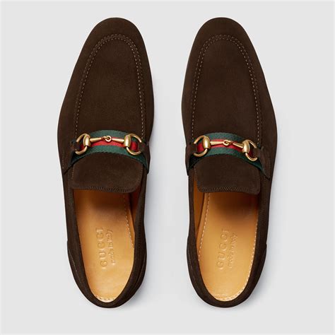 gucci loafer brown|gucci suede loafers men.